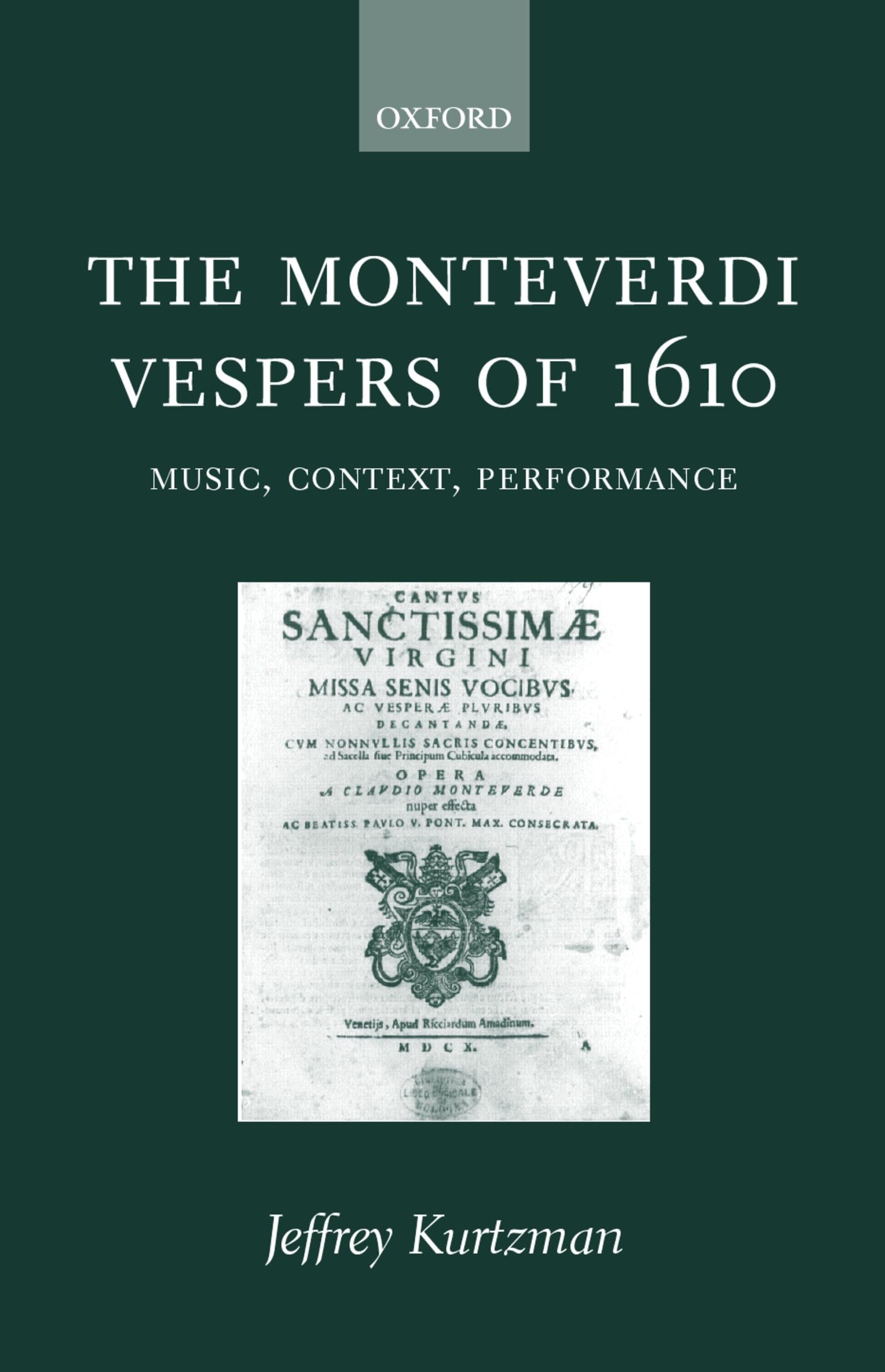 The Moneverdi Vespers of 1610 Contemporary literature