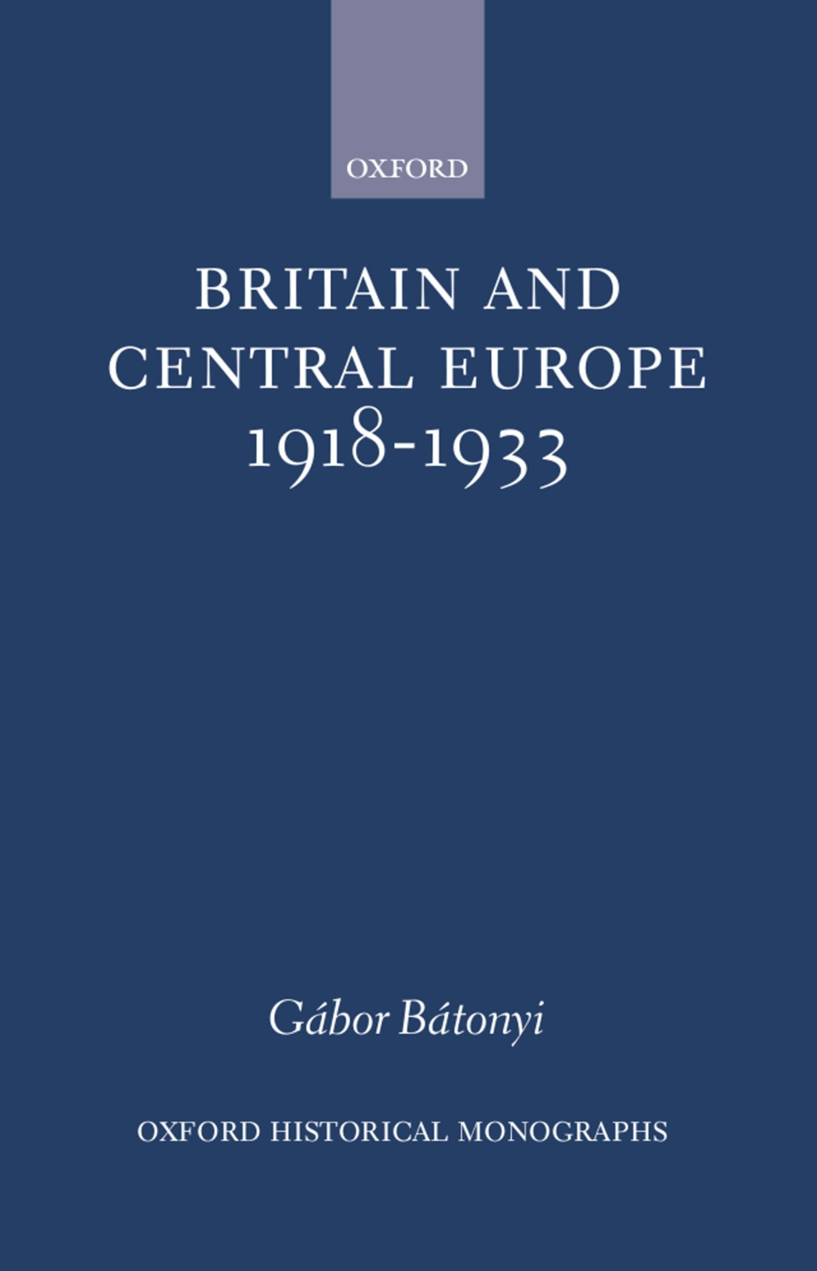 Britain and Central Europe, 1918-1933 Law