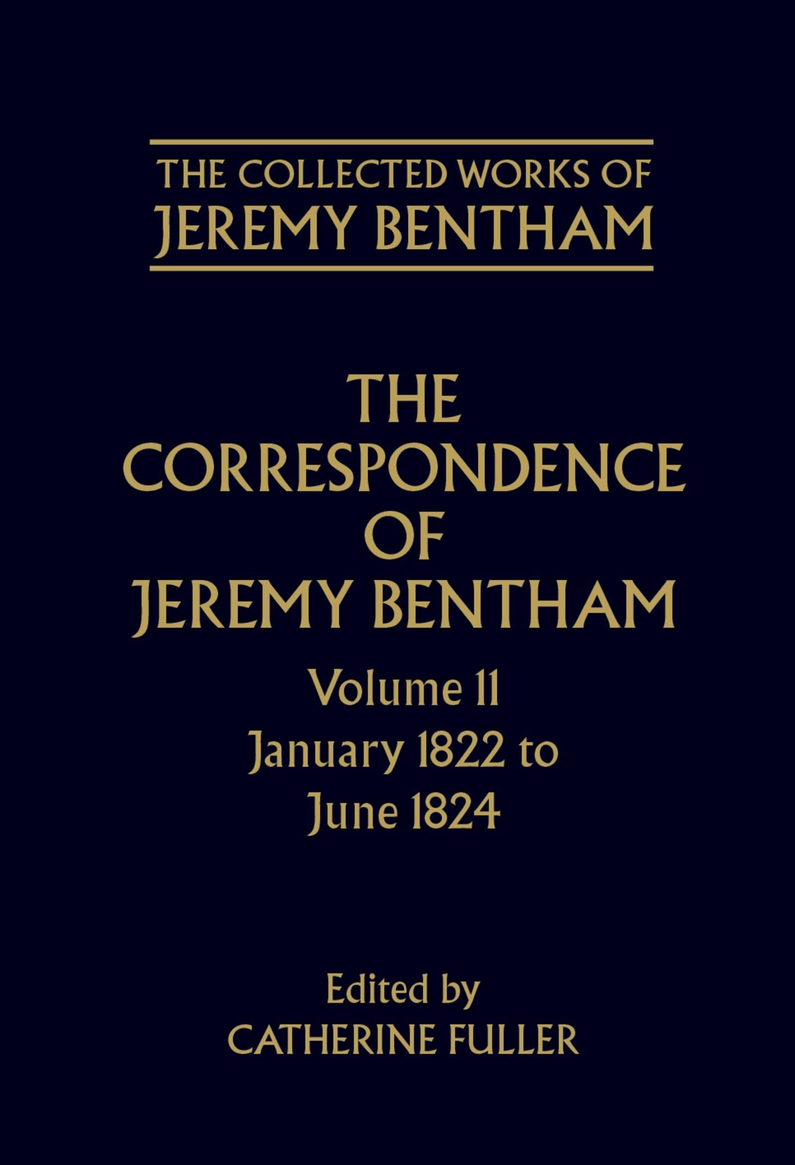 The Correspondence of Jeremy Bentham Philosophy
