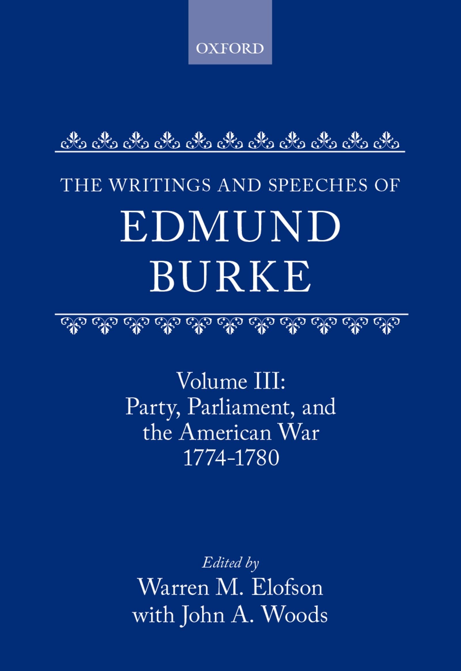 The Writings and Speeches of Edmund Burke Social Sciences