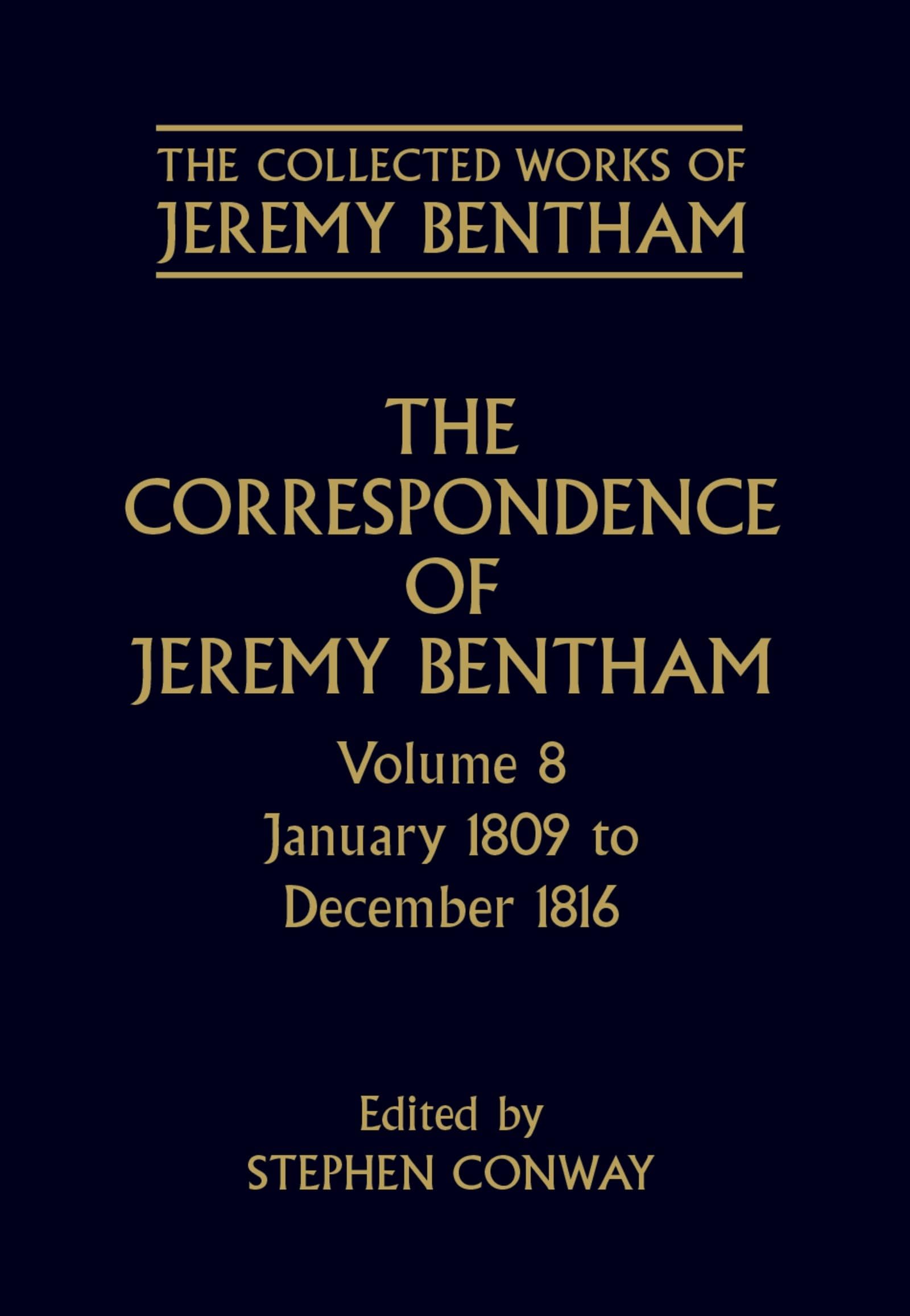 The Correspondence of Jeremy Bentham Law