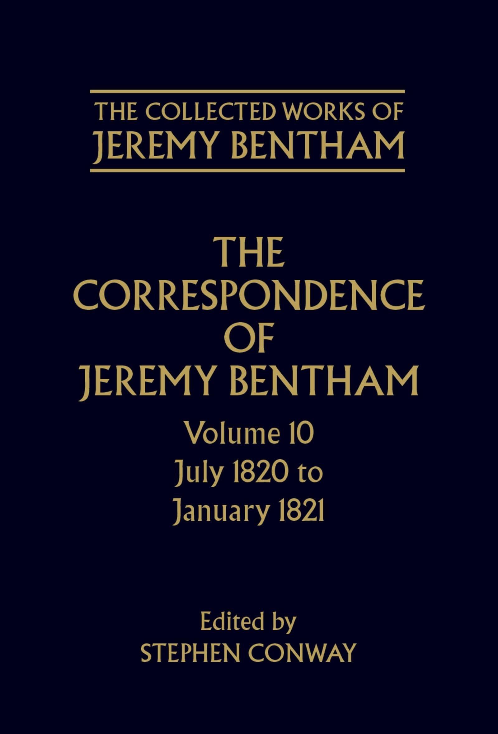 The Correspondence of Jeremy Bentham Philosophy