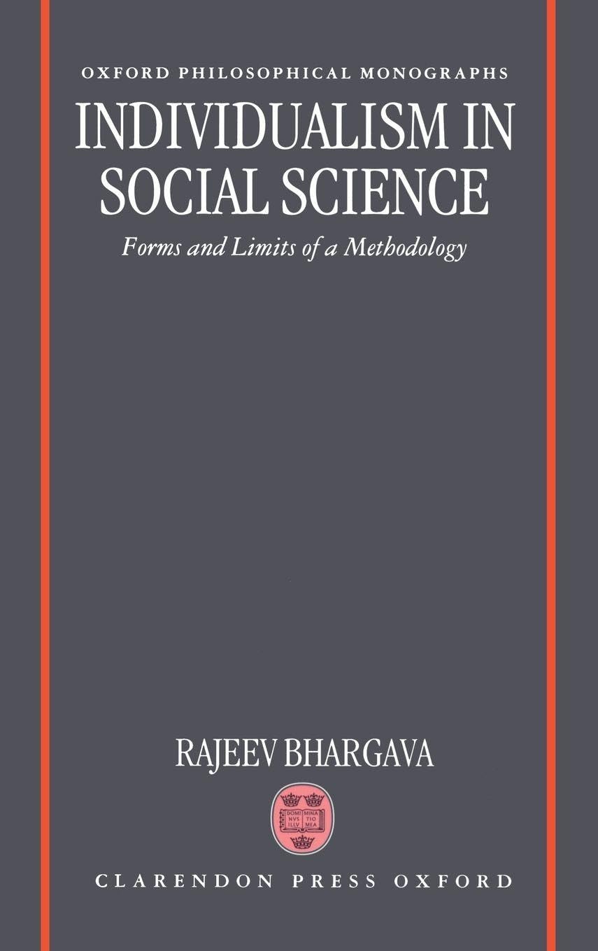 Product Image: INDIVIDUALISM SOC SCIENCE OPM C