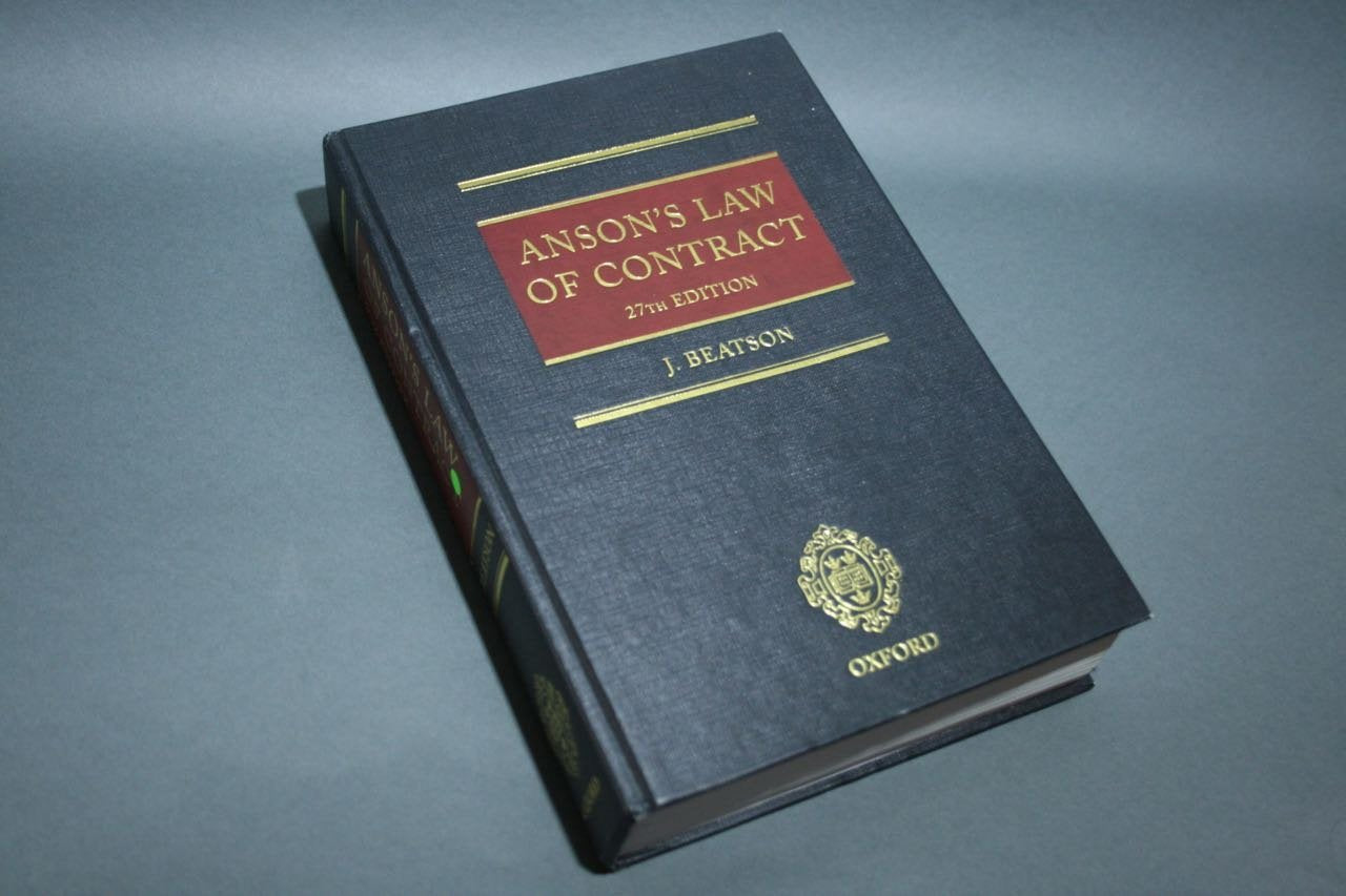 Anson's Law of Contract Law