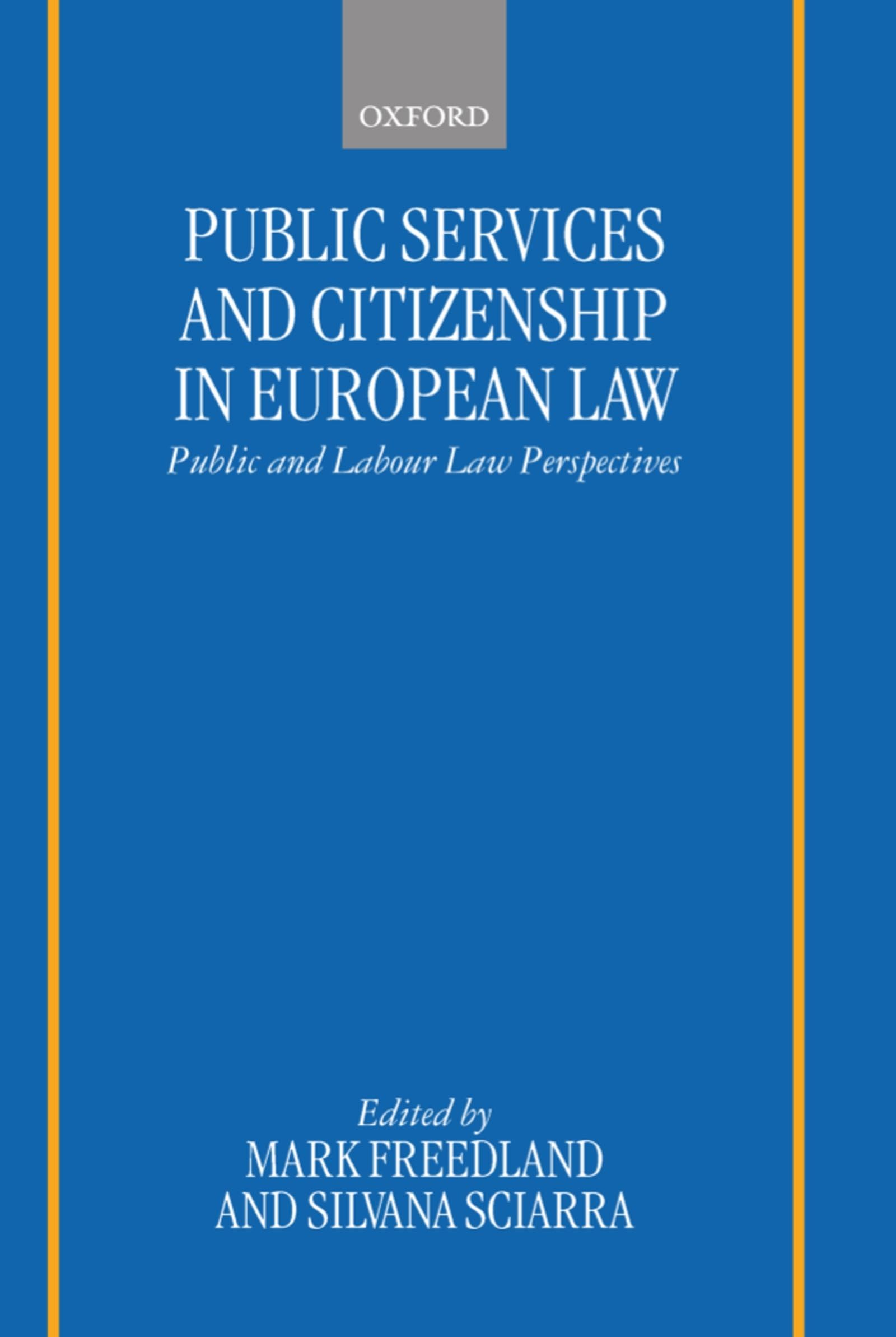 Public Services and Citizenship in European Law Law