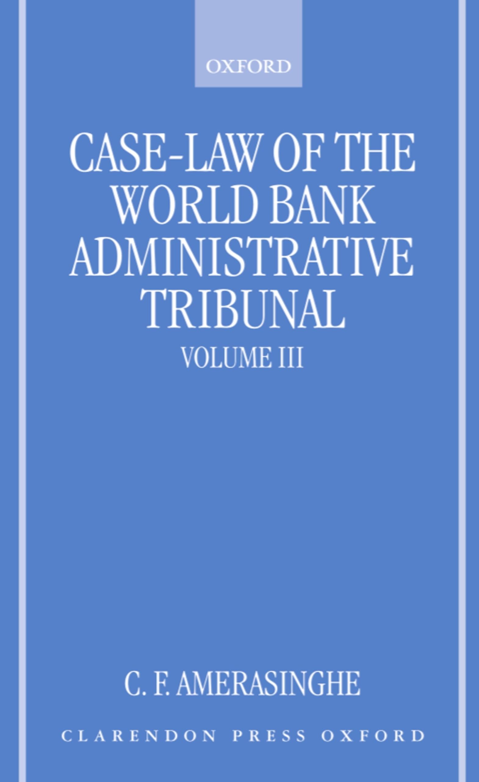 Case-Law of the World Bank Administrative Tribunal Law