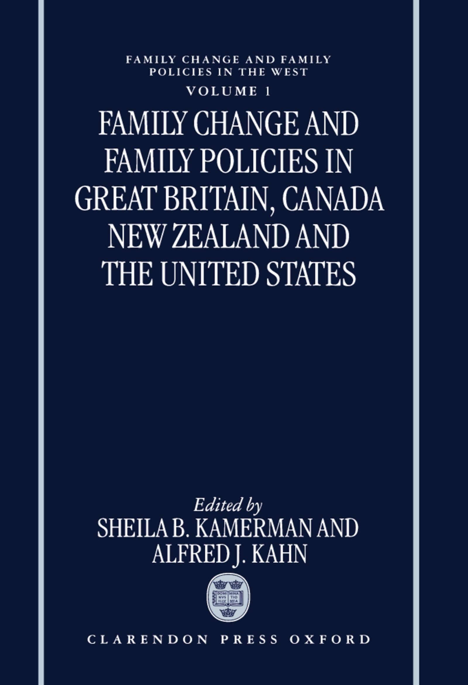 Family Change and Family Policies in Great Britain, Canada, New Zealand, and the United States Law