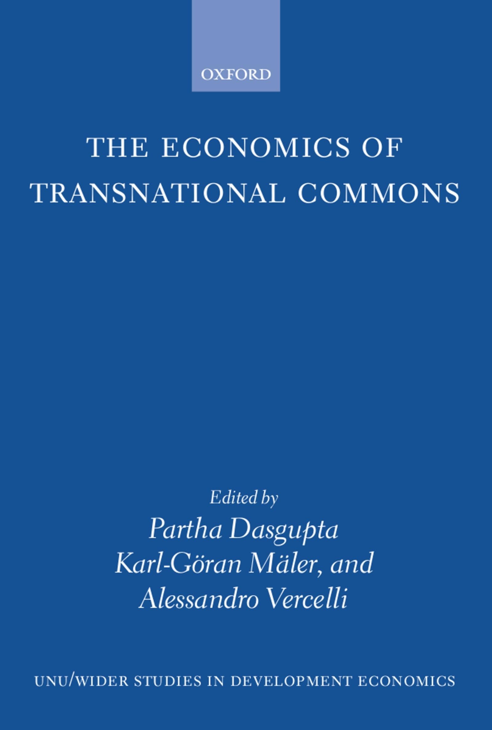 The Economics of Transnational Commons Social Sciences