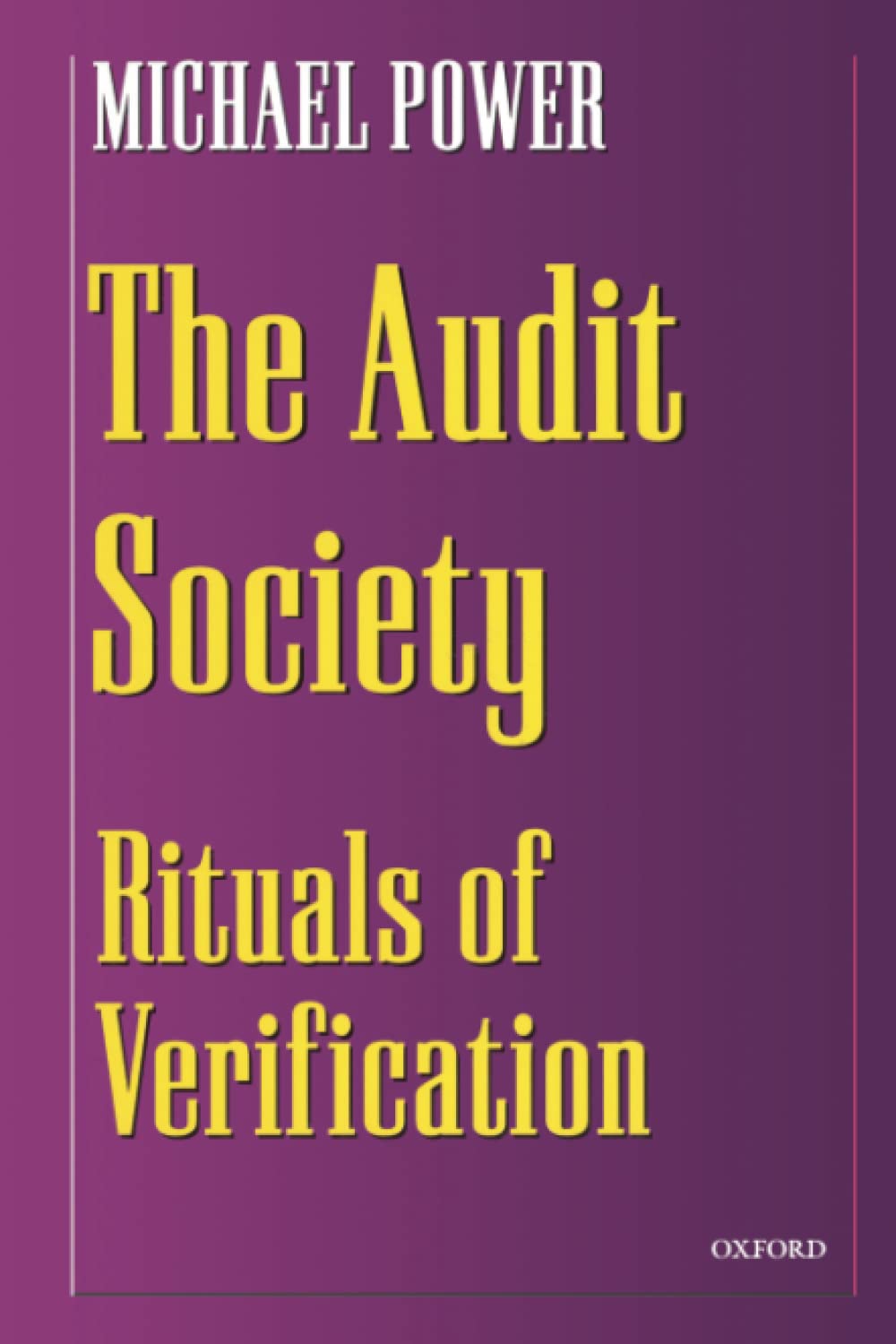 The Audit Society Social Sciences