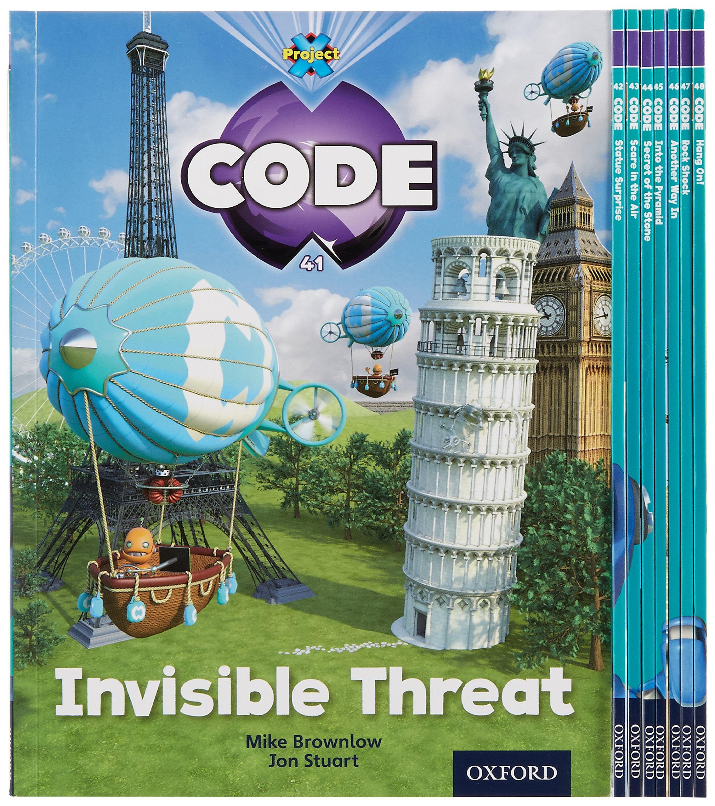 Project X Code: Wonders of the World & Pyramid Peril Pack of 8 Novels & Short Stories