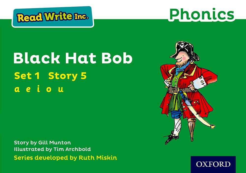 Read Write Inc. Phonics: Black Hat Bob (Green Set 1 Storybook 5) Professional & Reference Books