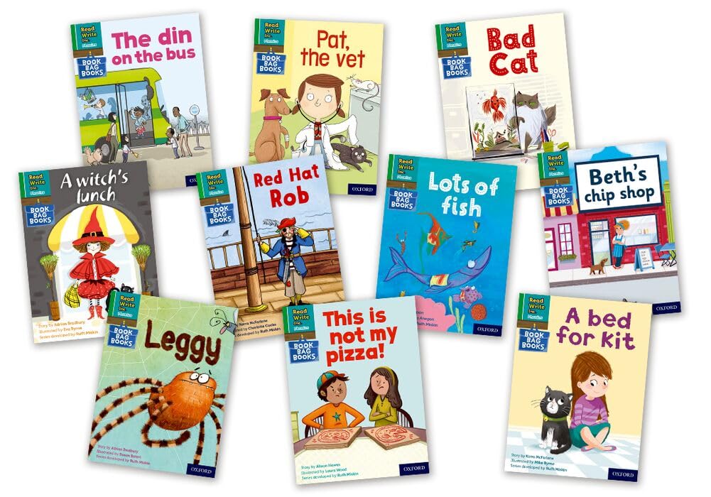 Read Write Inc - Phonics Set 1 Green Book Bag Books Pack of 10 (NC READ WRITE INC - PHONICS) Professional & Reference Books