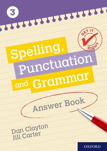 Get It Right: KS3; 11-14: Spelling, Punctuation and Grammar Answer Book 3 Learning & Reference