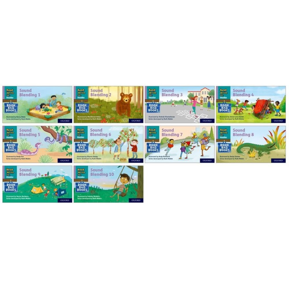 Read Write Inc. Phonics: Sound Blending Book Bag Books (Mixed Pack of 10) Reading Aloud & Learning to Read