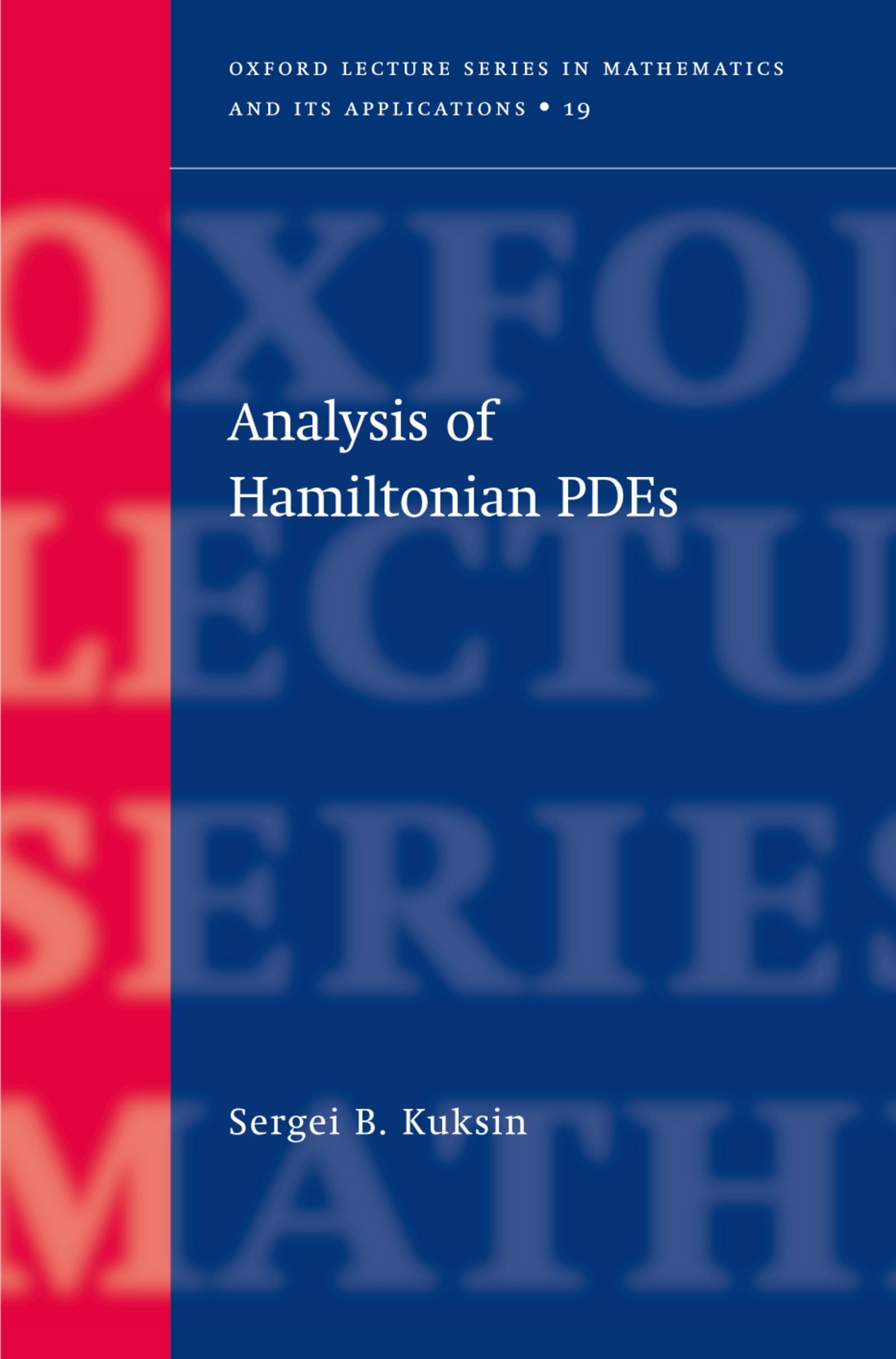 Analysis of Hamiltonian Pdes Mathematics