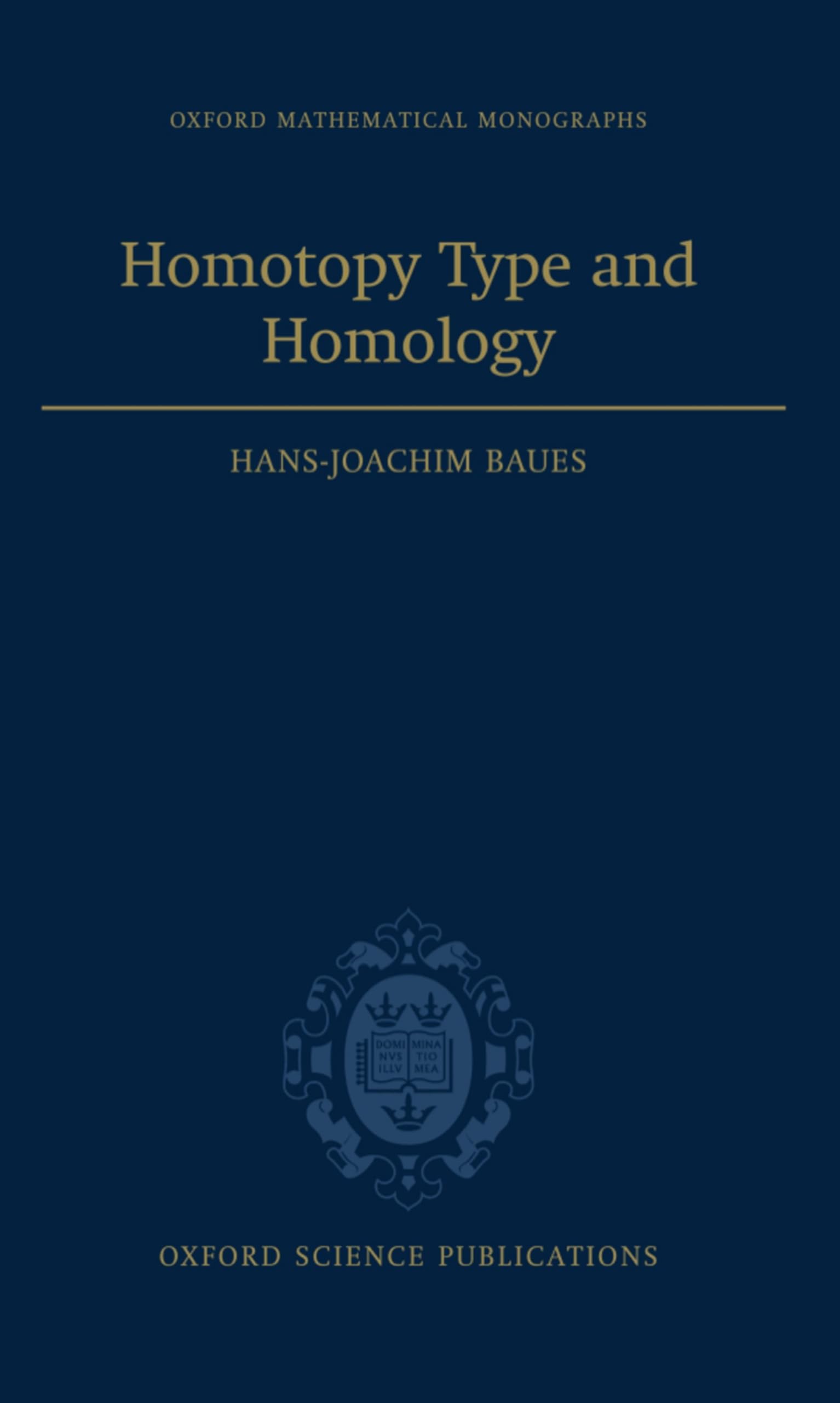 Homotopy Type and Homology Mathematics