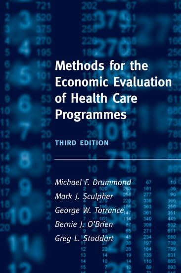 Methods for the Economic Evaluation of Health Care Programmes Medicine