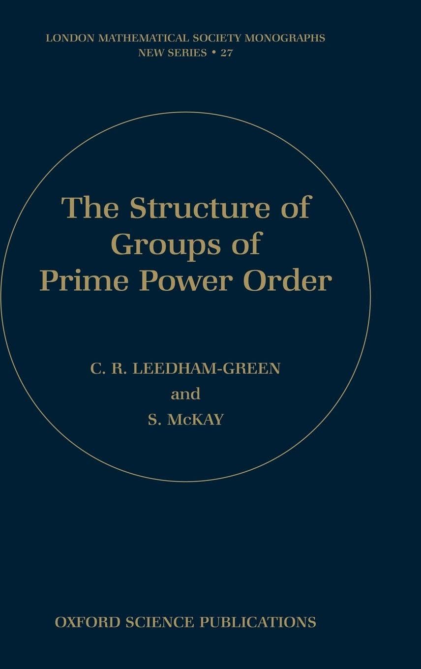 The Structure of Groups of Prime Power Order Mathematics