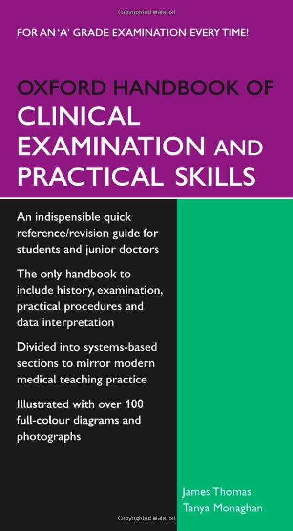 Oxford Handbook of Clinical Examination and Practical Skills (Oxford Handbooks Series) Medicine