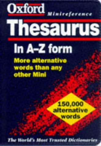 The Oxford Minireference Thesaurus Reference Books