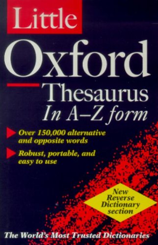 Product Image: The Little Oxford Thesaurus