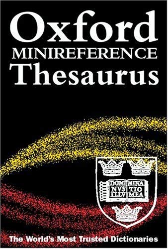Product Image: Oxford Minireference Thesaurus