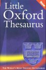 The Little Oxford Thesaurus Reference Books