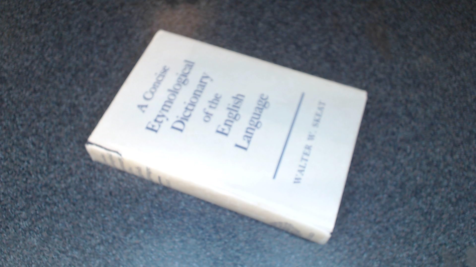Concise Etymological Dictionary of the English Language Philosophy