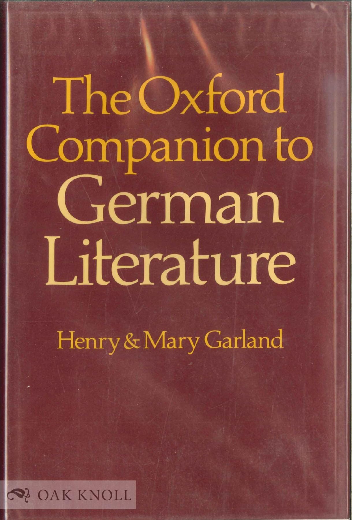 Oxford Companion to German Literature Contemporary literature