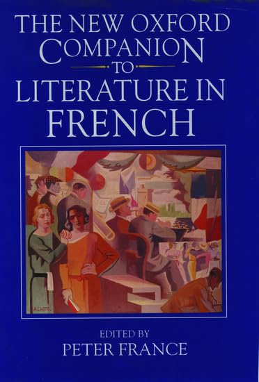 The New Oxford Companion to Literature in French Contemporary literature Books