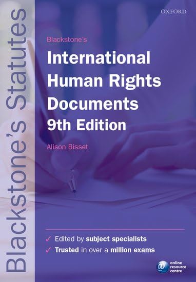 Blackstone's International Human Rights Documents (Blackstone's Statutes) Law