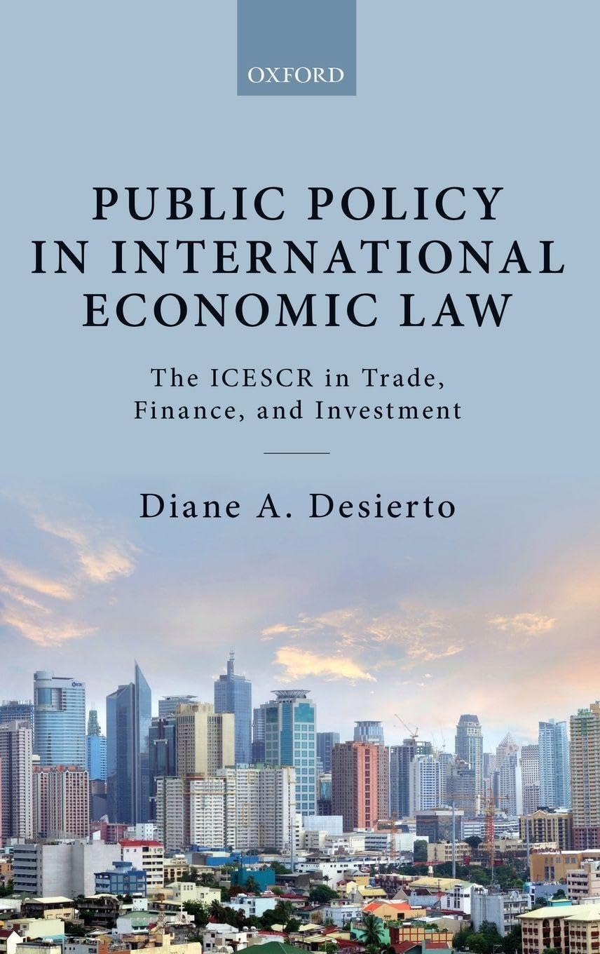 Public Policy in International Economic Law Law