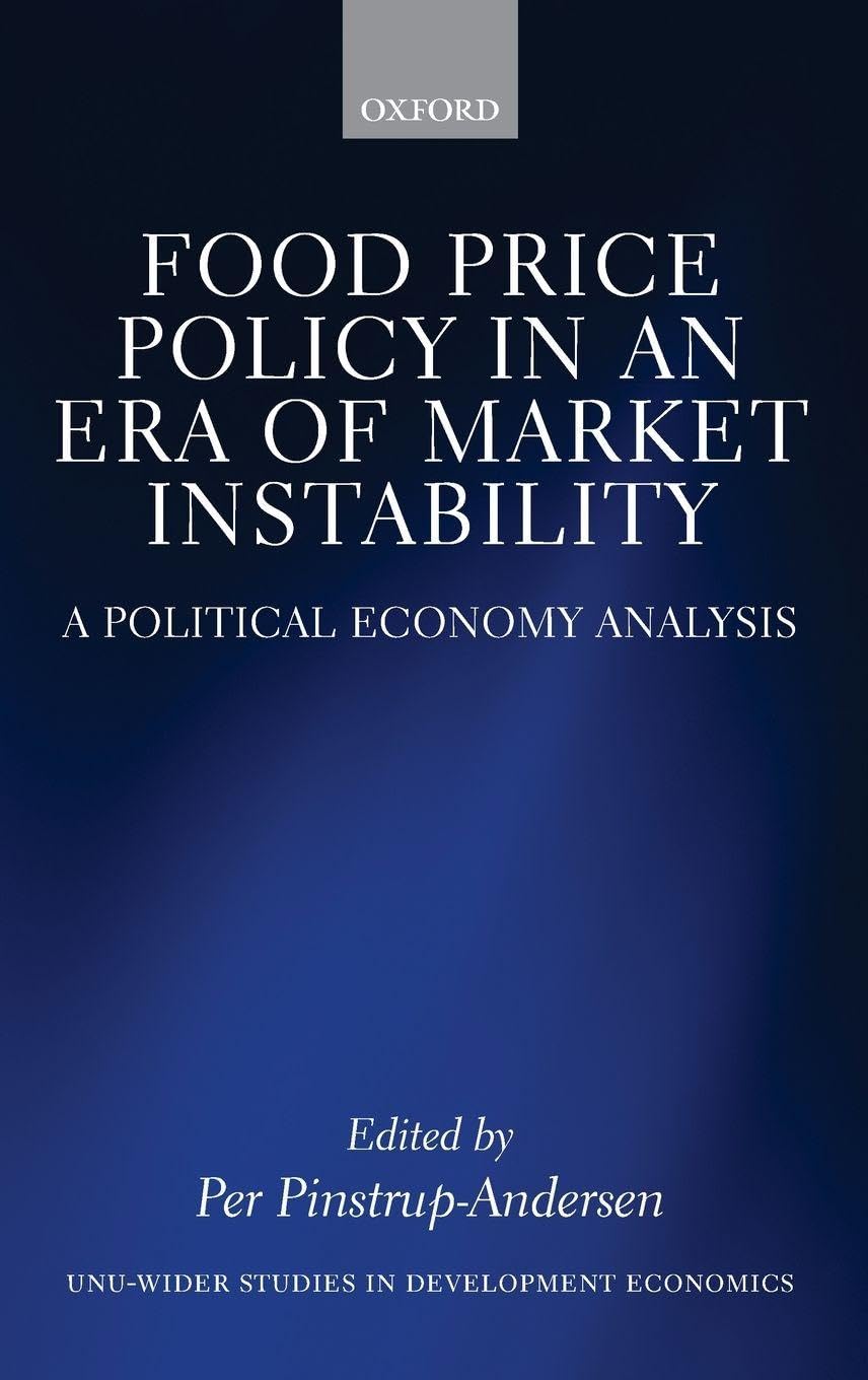 Food Price Policy in an Era of Market Instability Law