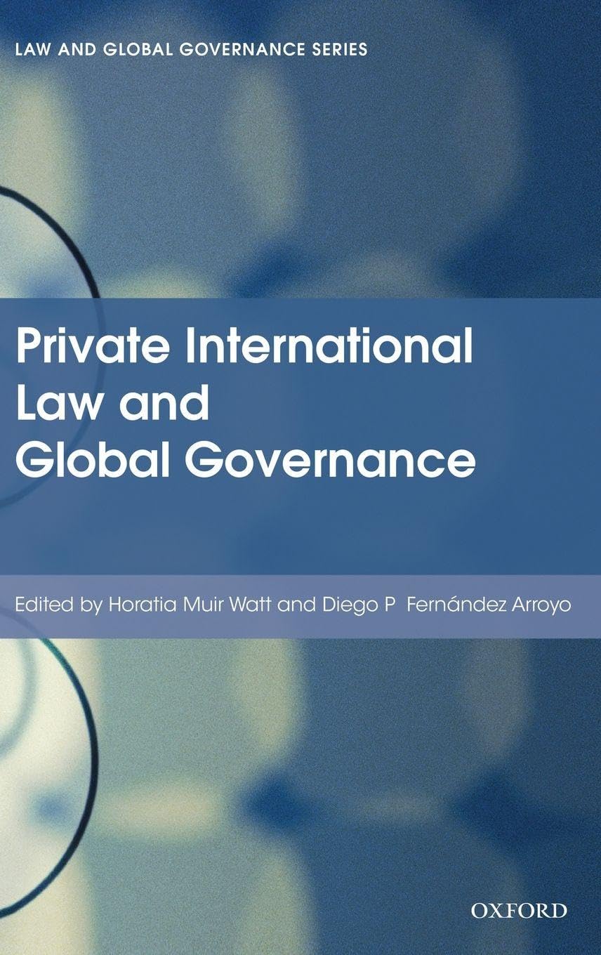 PRIVATE INTERNAT LAW & GLOBAL GOV LGG C Law