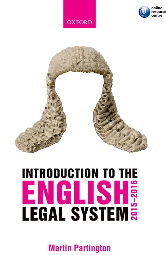Introduction to the English Legal System 2015-2016 Law