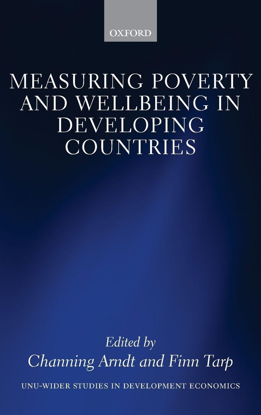 Product Image: Measuring Poverty and Wellbeing in Developing Countries