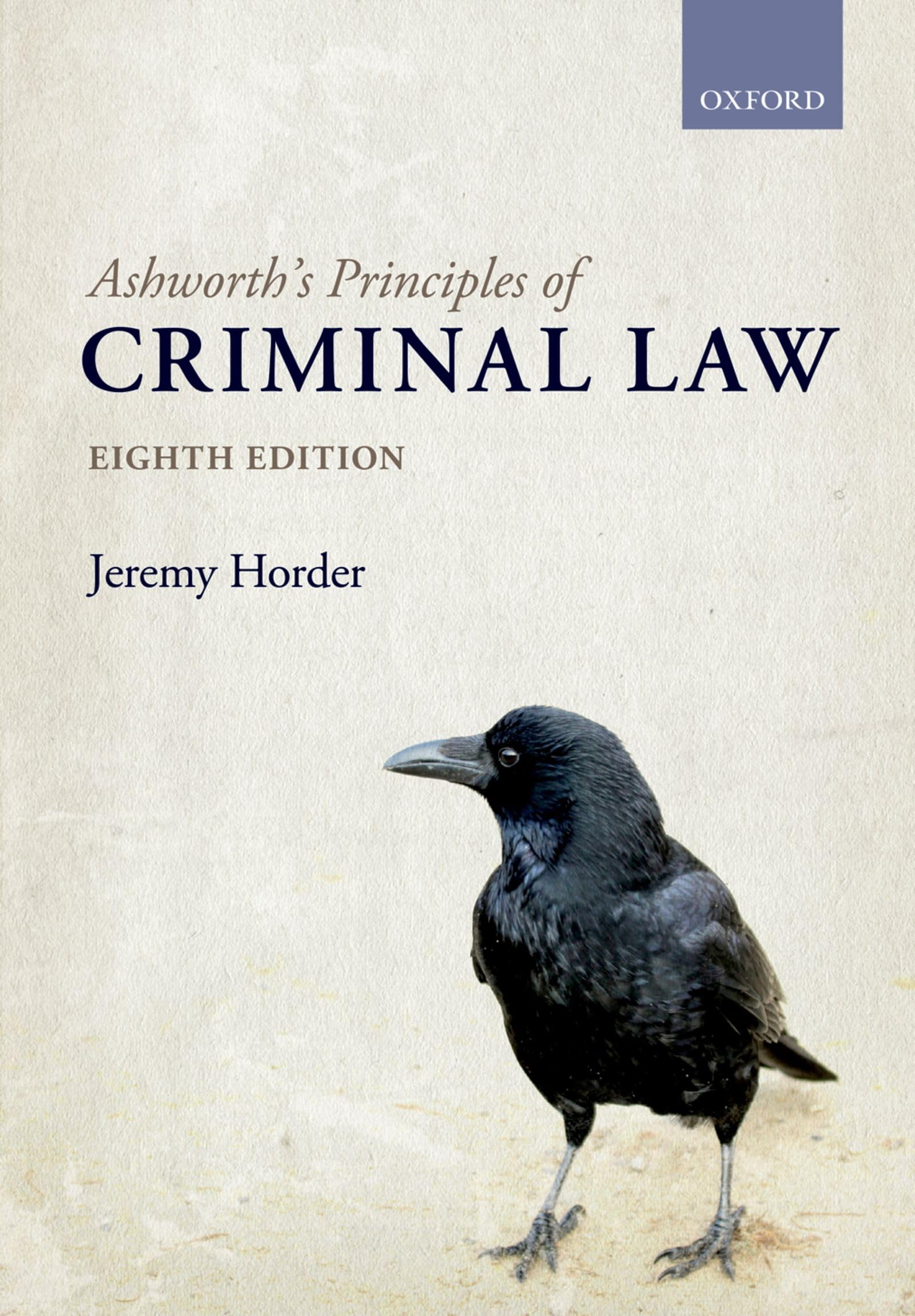Principles of Criminal Law Law