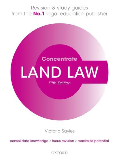 Land Law Concentrate: Law Revision and Study Guide book