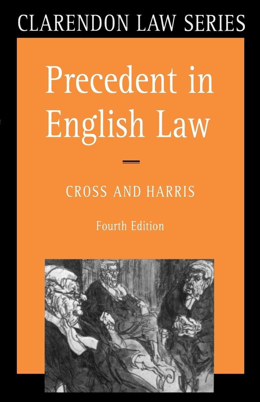 Precedent in English Law book