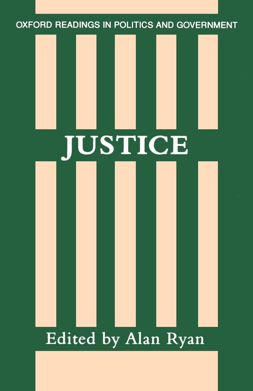 Justice (Oxford Readings In Politics And Government) Law