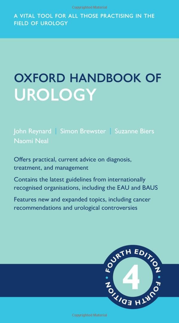 Oxford Handbook of Urology Medicine