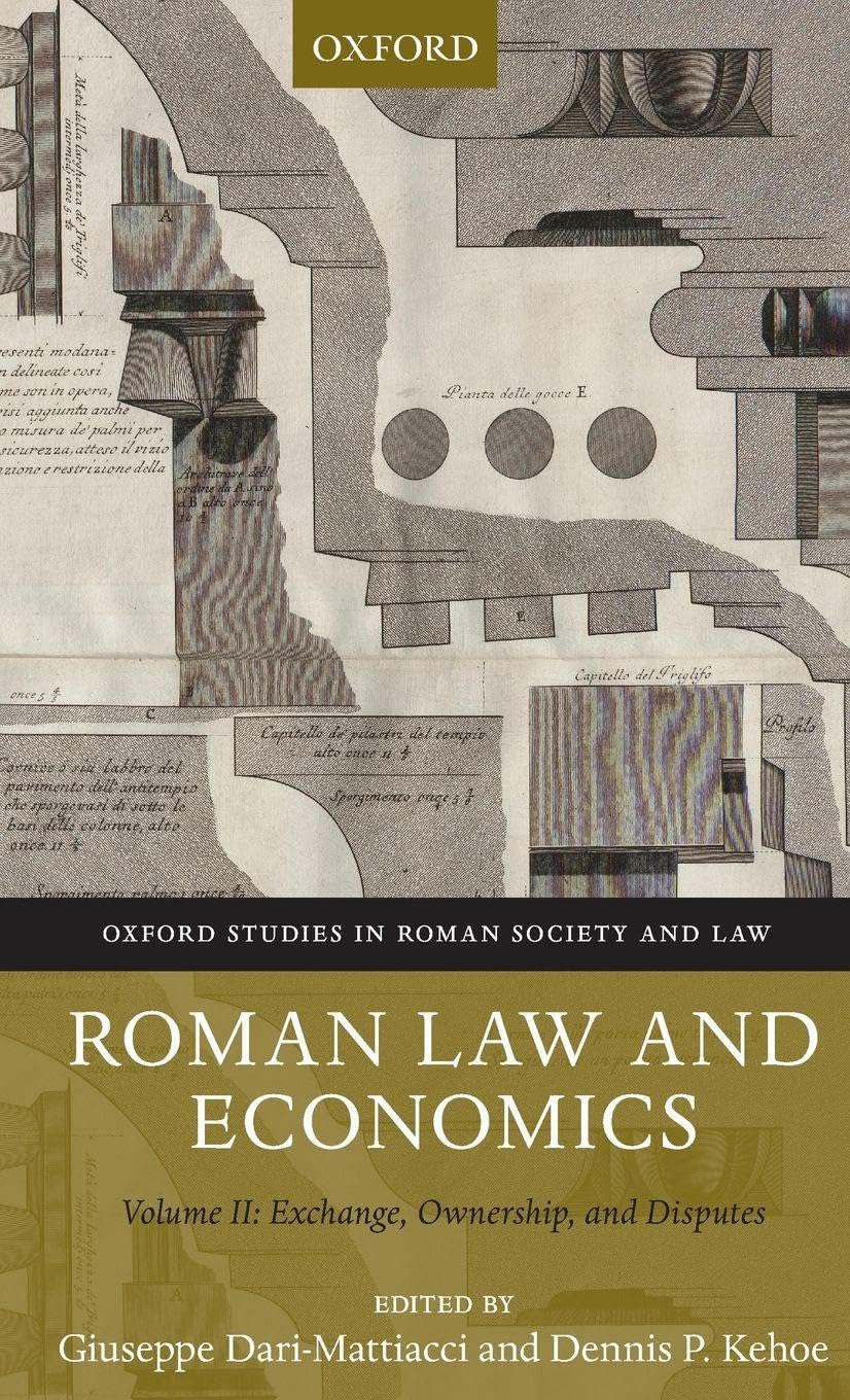 ROMAN LAW & ECONOMICS VOL 2 OSRSL C Law