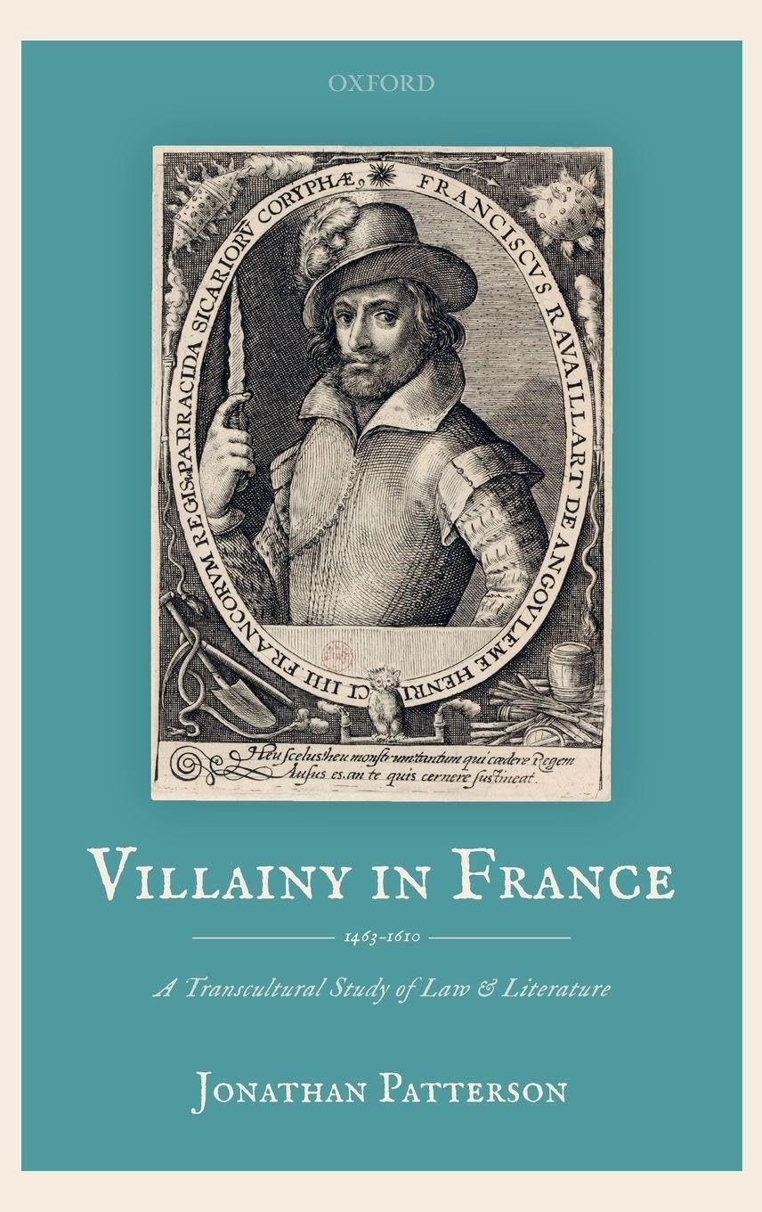 VILLAINY IN FRANCE C Contemporary literature