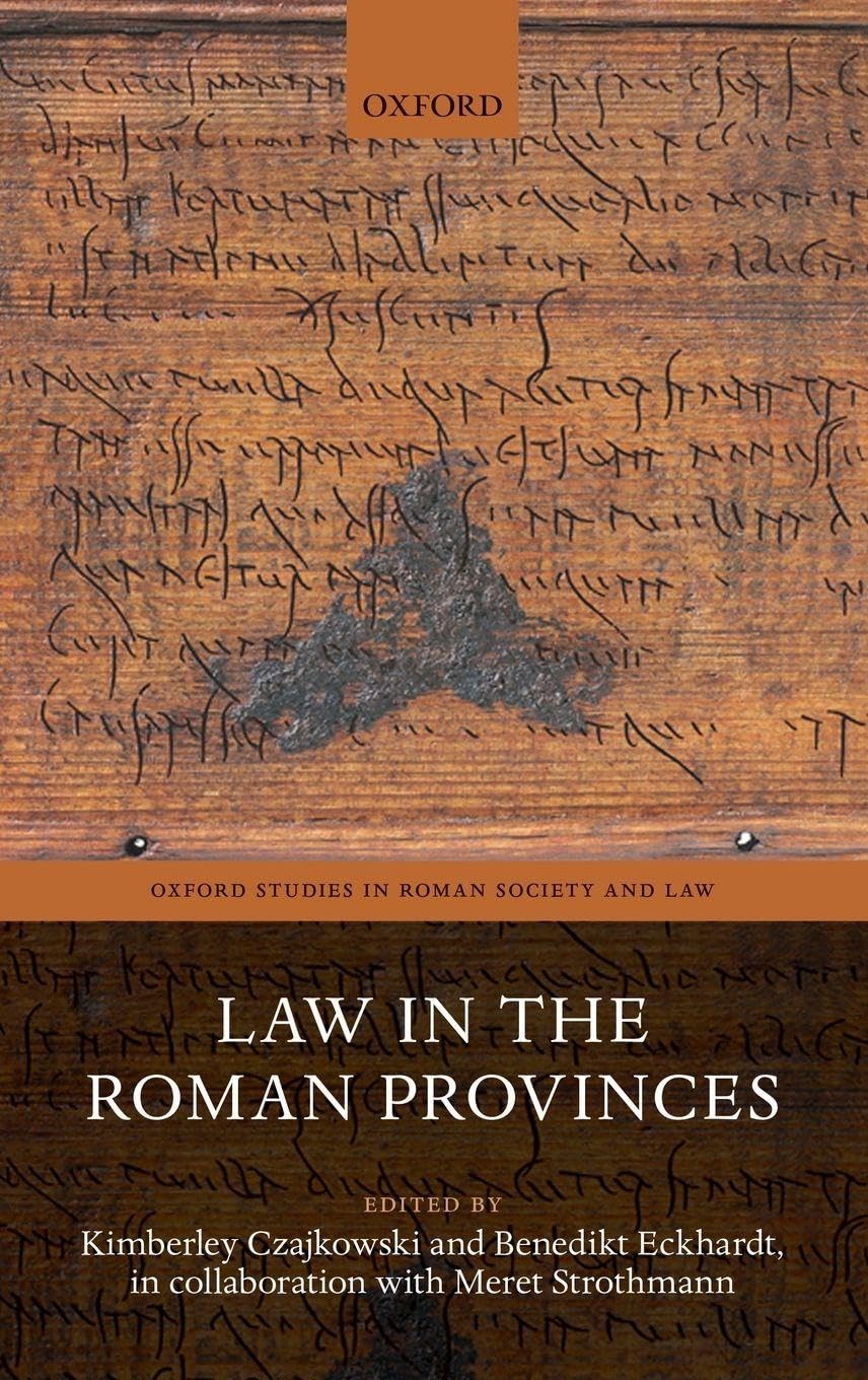 Law in the Roman Provinces Law