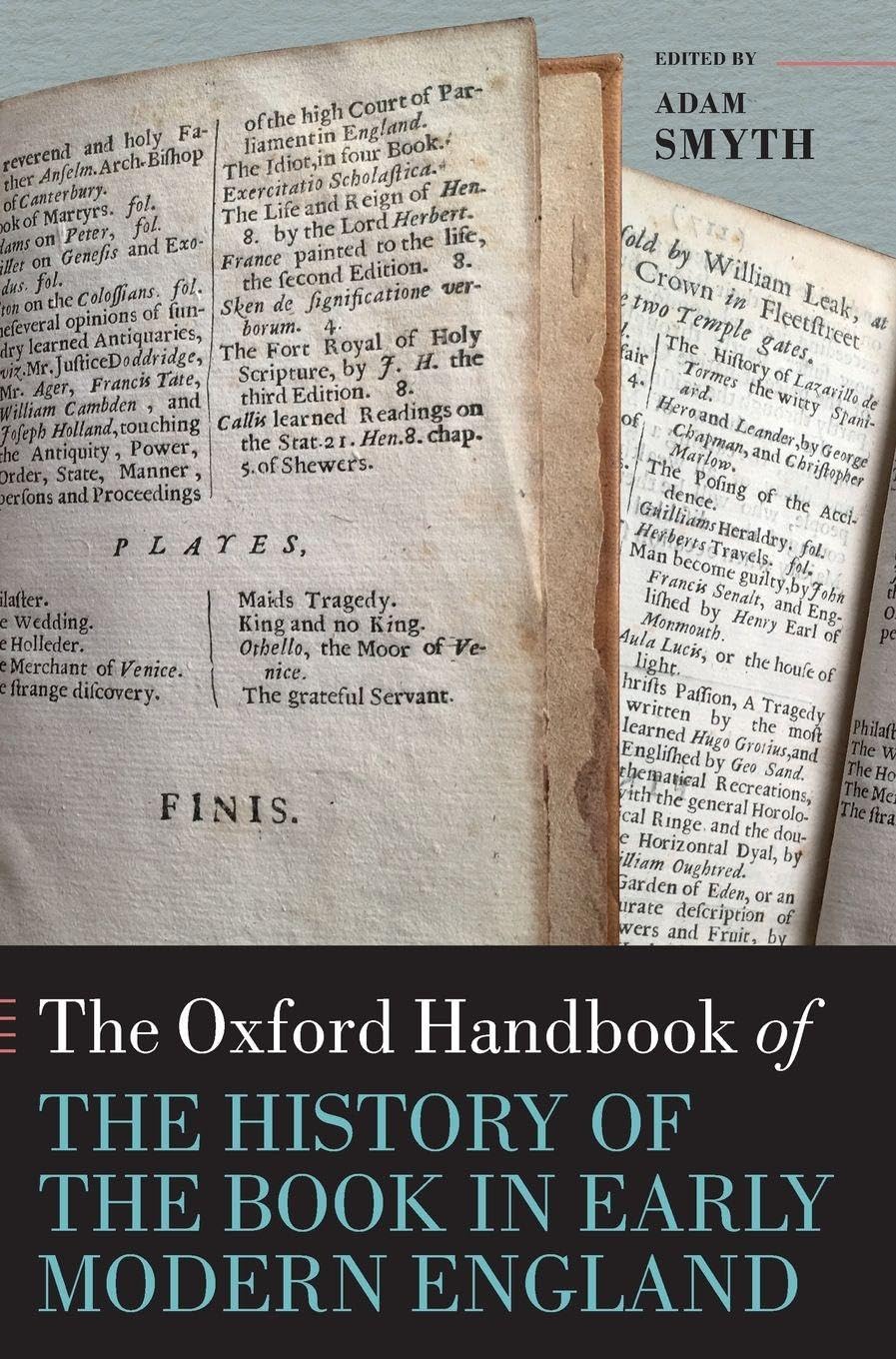 Oxford Handbook of the History of the Book in Early Modern England Contemporary literature