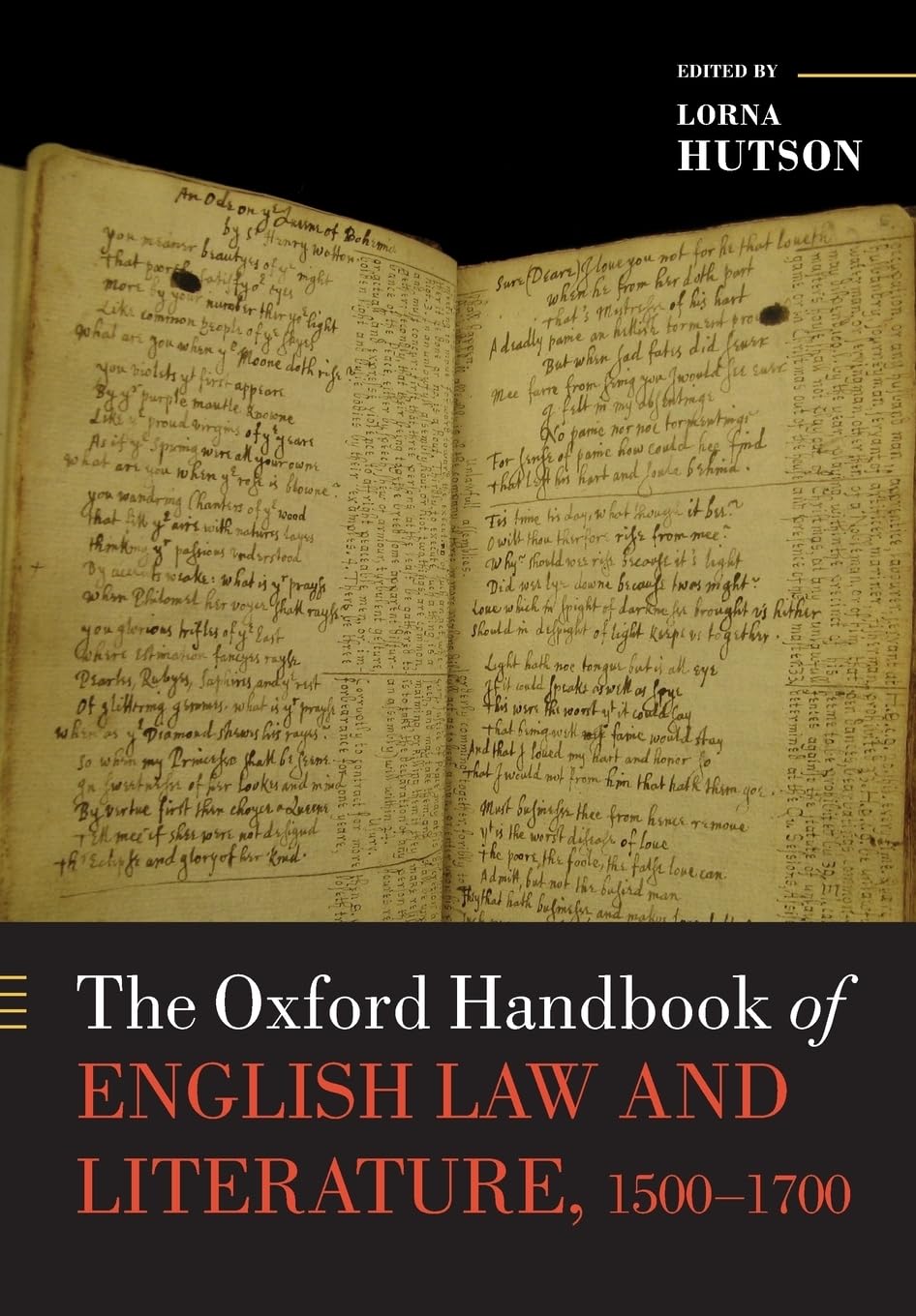 The Oxford Handbook of English Law and Literature, 1500-1700 Law