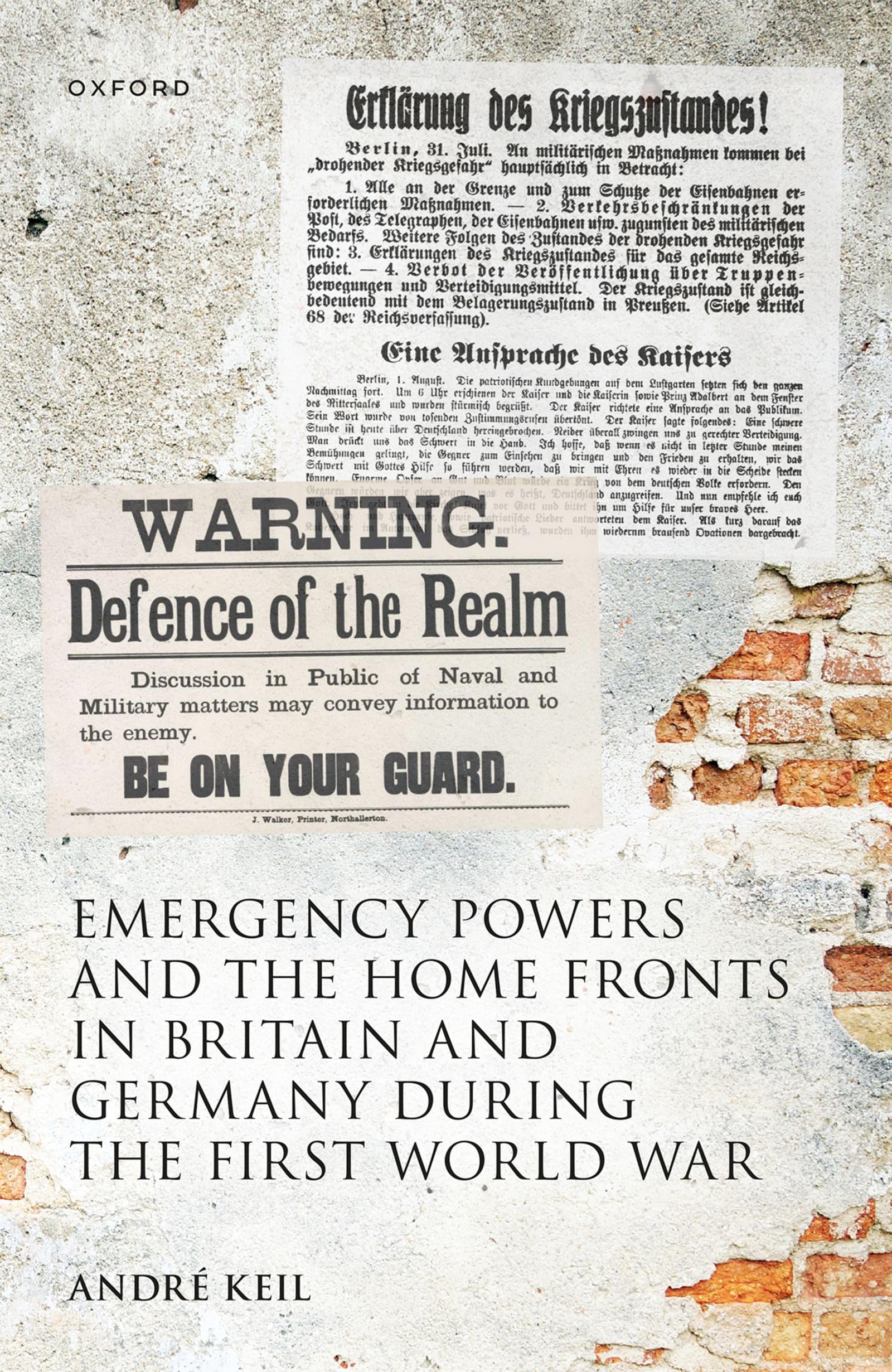 Emergency Powers and the Home Fronts in Britain and Germany During the First World War (Studies in German History) Social Sciences