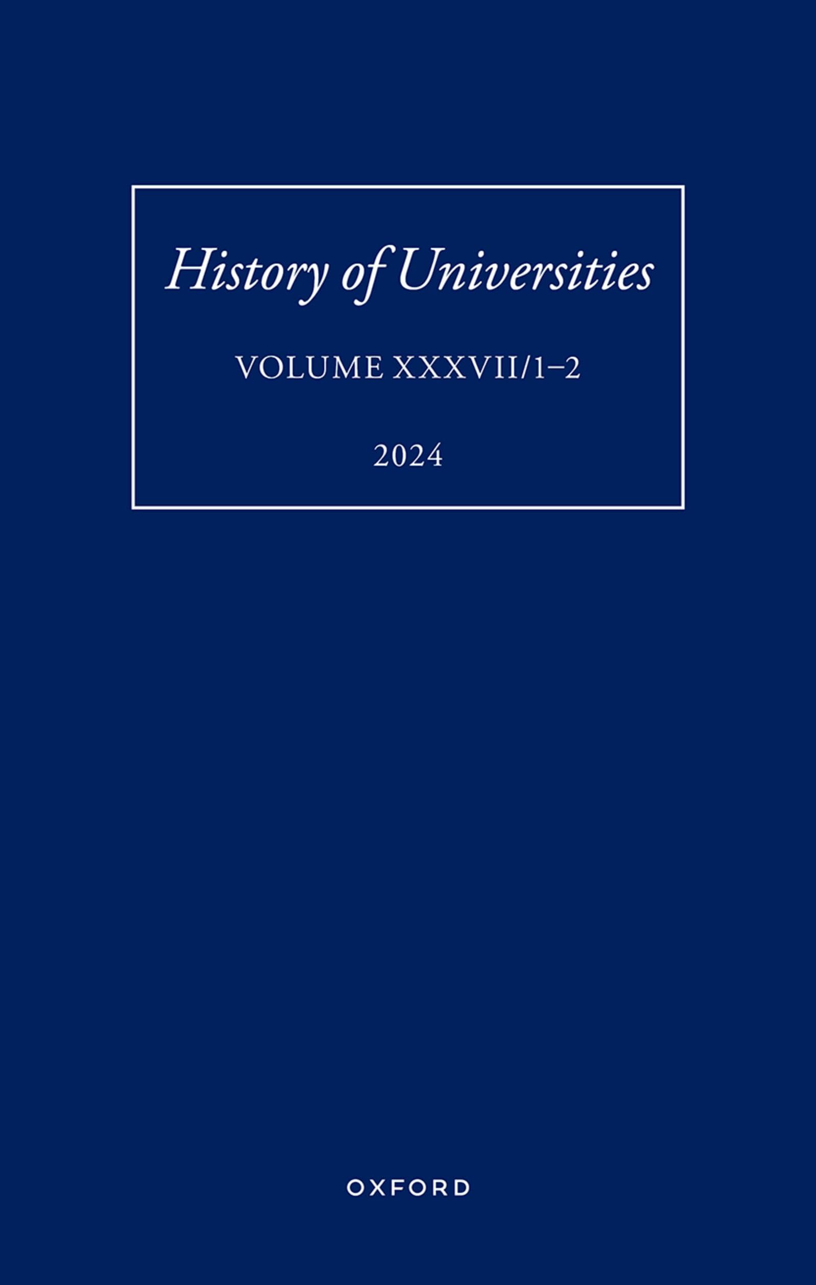 History of Universities (History of Universities, 37) Education & Training