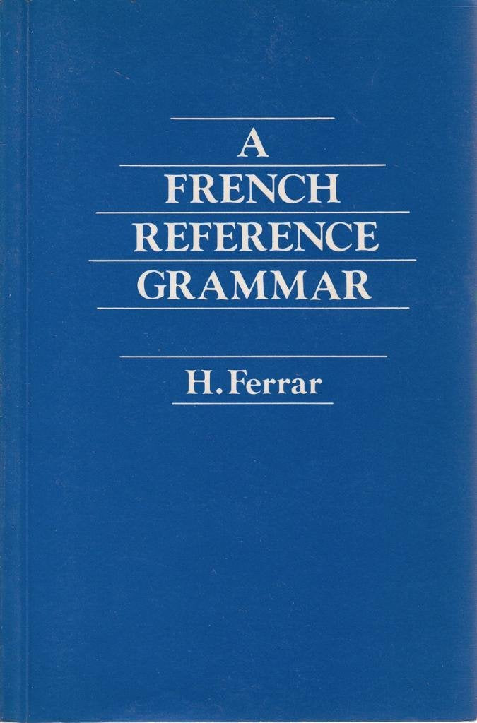 Product Image: A French Reference Grammar