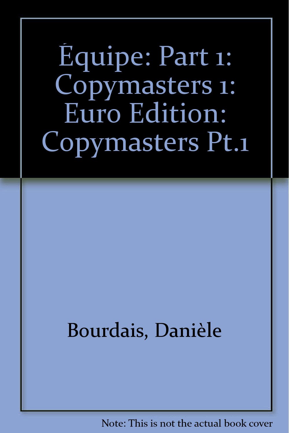 Équipe: Part 1: Copymasters 1: Euro Edition: Pt.1 book